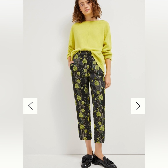 Scotch & Soda Pants - Scotch & Soda Anthropologie Florita Jacquard Floral Dress Trousers size S